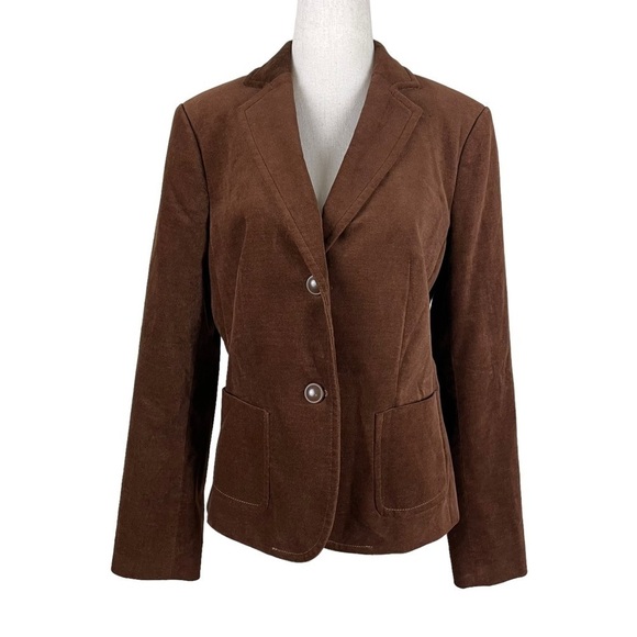 Talbots Brown Two Button Blazer - Picture 1 of 11